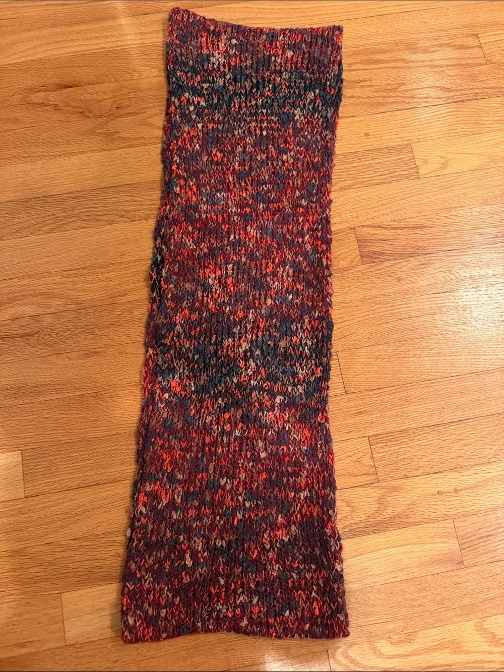 Coldwater Creek Chunky Marled Infinity Scarf | Multicolor Knit Loop Scarf